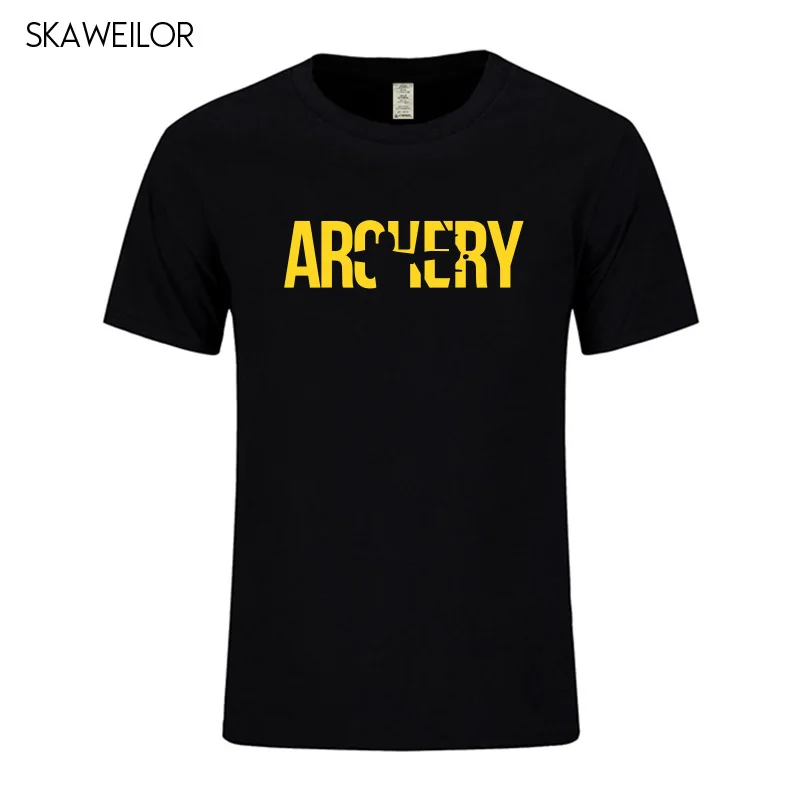 

Archery T Shirt Men Short Sleeve Fashion Cotton Archery Printed T-Shirt Men High Quality Brand Clothing Tops