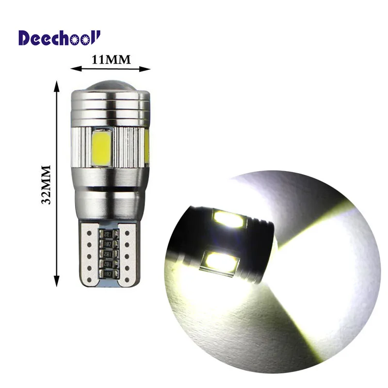 Deechooll 2 шт. W5W светодиодный автомобильный светильник для Alfa Romeo 159 Canbus T10 6/27SMD s 2007 +