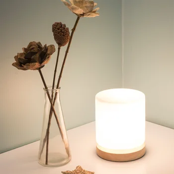 

Modern Light LED Vintage Wood Table Lamp Grass Wood Light Japanese Industrial Lamp Beside Table Lamp Union Lighting Fixtures