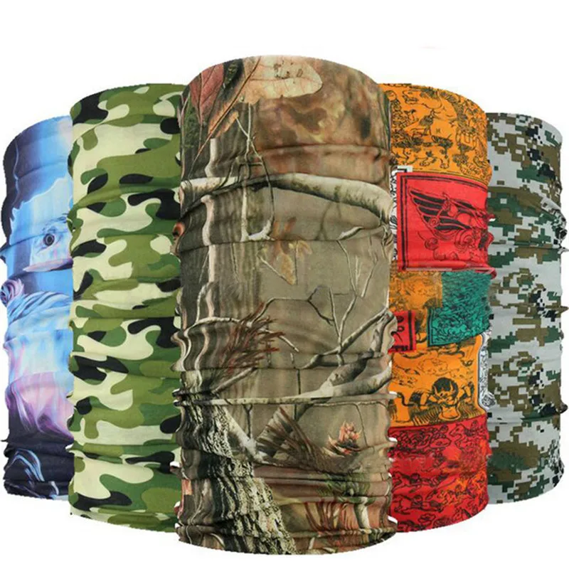 

Scarf Men Skull Bandana Headband Outdoor Sports Bicycle Multi Functional Seamless Tubular Magic Face Mask Tube Scarf Ring A282
