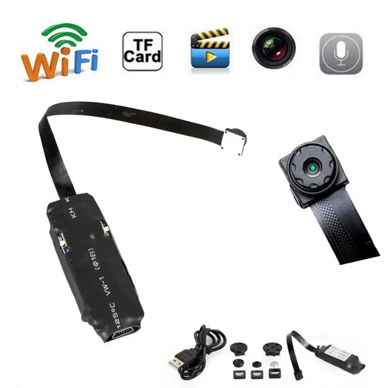  Wireless Piccolo IP WIFI Mini FAI DA TE Audio Video Fotocamera Micro DVR