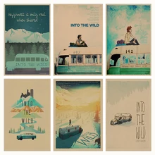 В дикой природе ретро плакат, крафт-бумага, бумага для бара, кафе, домашний Декор, живопись, наклейка на стену