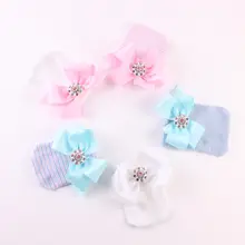 2017 New Brand Cute Newborn Baby Girls Infant Toddler Comfy Bowknot Hospital Beanie Hat Bow Cute Hat