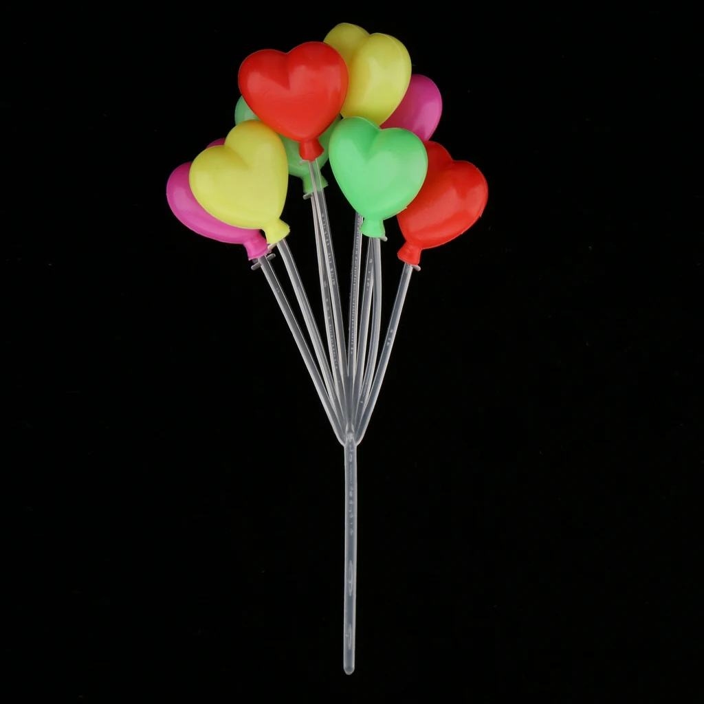 Набор красочных воздушные шары в форме сердца модели 1/12 кукольный домик миниатюрная кукла аксессуары игрушки
