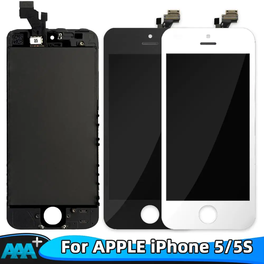 

Black/White LCD for iPhone 5 5s AAA Quality LCD Touch Screen Display Digitizer Assembly for iPhone 5 5s No Dead Pixel with Gifts