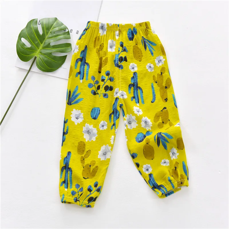 

Summer Fashion Toddler Boy Girl Lovely Elasticity Pants Trousers Cotton Soft Cactus Print High Quality Lanterns Harem Pants