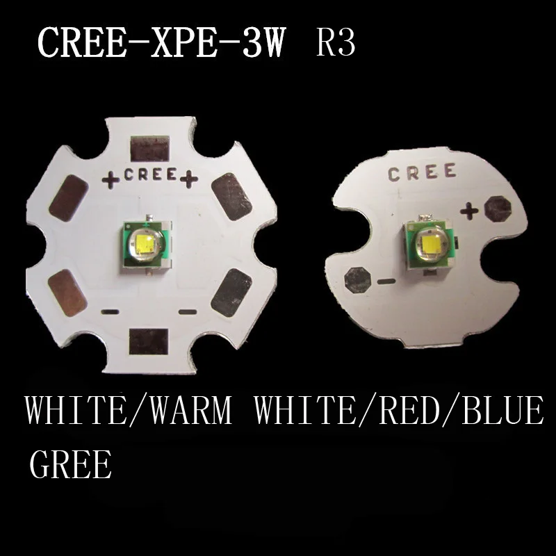 CREE 10 Вт XML T6/10 Вт XML L2/XPE R3 3 Вт/XRE Q5 3 Вт/XTE R5 5 Вт/XPG2 R5 5 Вт/Теплый Холодный белый красный зеленый синий желтый