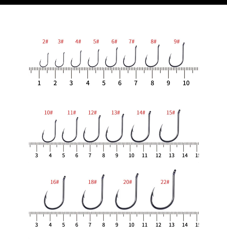 GUGUFISH 100 шт./лот#1-#15 рыболовный крючок из высокоуглеродистой стали с колючим крючком рыболовные снасти острые прочные джиг-отверстия Аксессуары