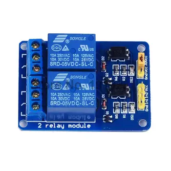 

1PCS 2 Channel 5V Relay Module Relay Expansion Board 5V Low level Triggered 2Channel Relay Module for Arduino