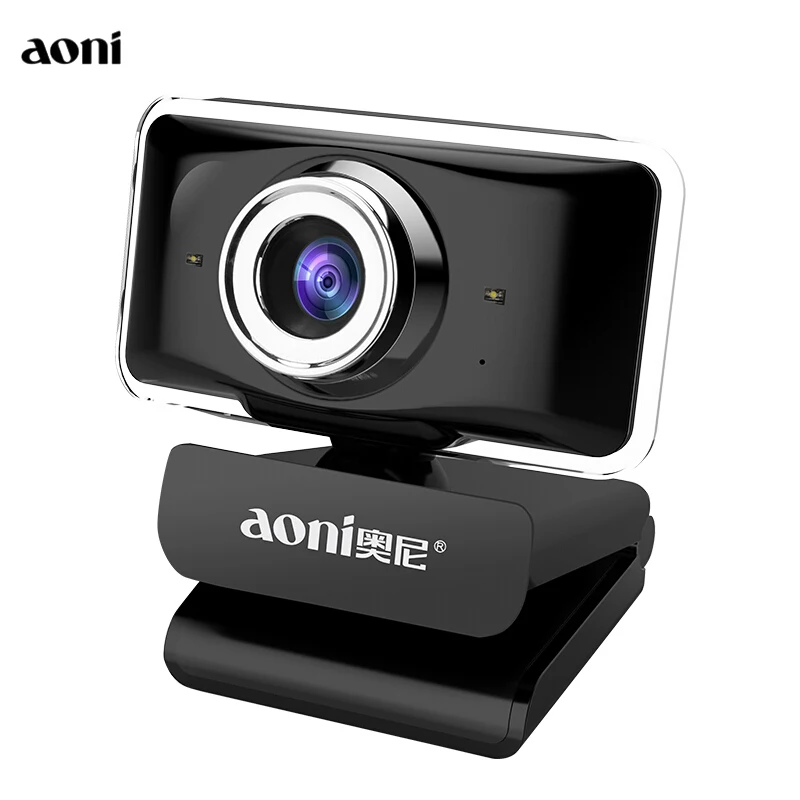 Aoni ANC C11 720P HD веб-камера Компьютерная камера USB 2,0 Бесплатный привод с микрофоном с светодиодный ночник ноутбук Настольный