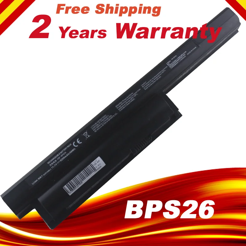4400mAh Laptop Battery FOR SONY VAIO VGP BPS26 VGP BPL26 VGP BPS26A Battery C CA CB Series(All