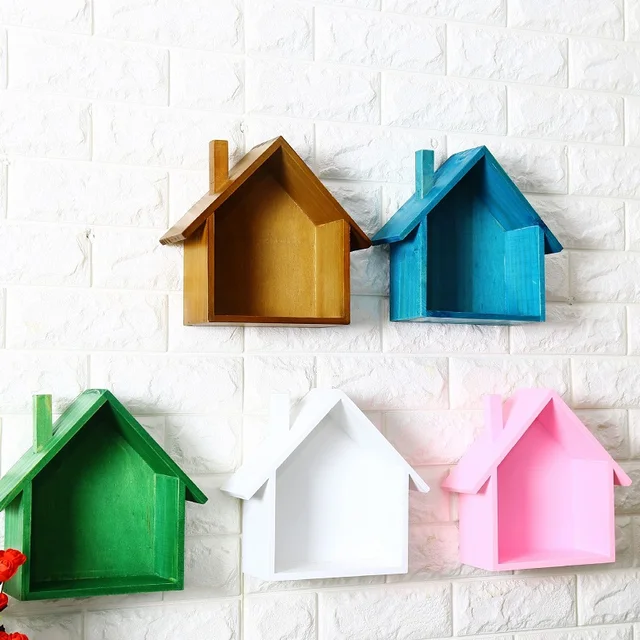 Schöne 5 Farben Mediterranen Stil Holz Puppenhaus Kinder Baby ... Schöne 5 Farben Mediterranen Stil Holz Puppenhaus Kinder Baby ...