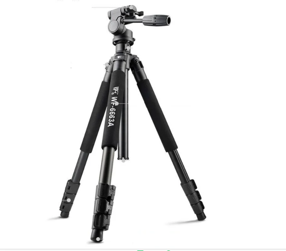WF 6663A Professional Tripod Ball Head Camera Aluminum Tripods with Carrying Bag for SLR Digital