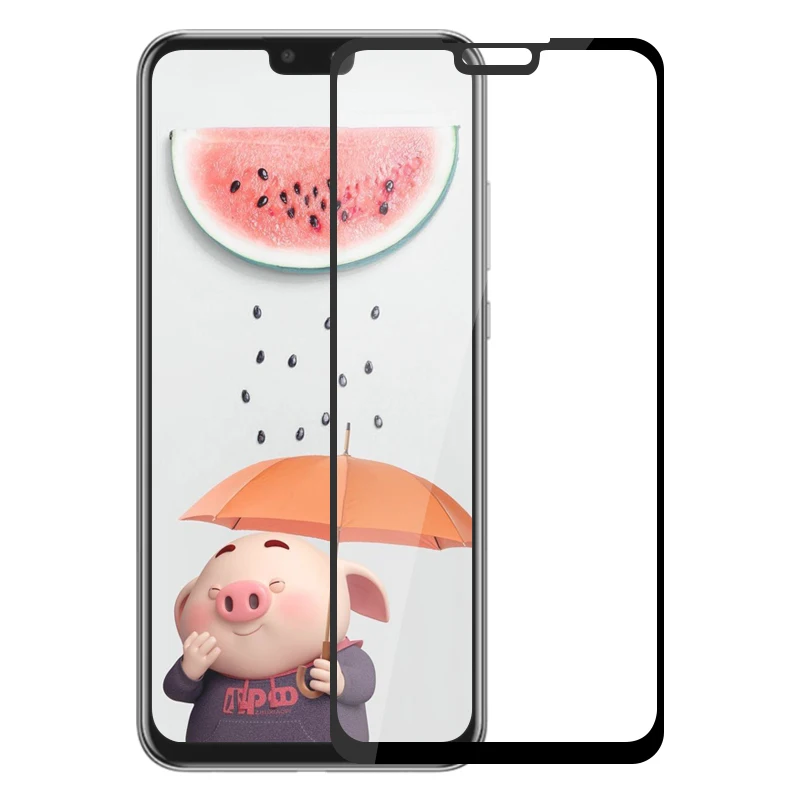 3D 9H полный закругленный протектор экрана для Huawei Y9 2019 ультратонкий защитный