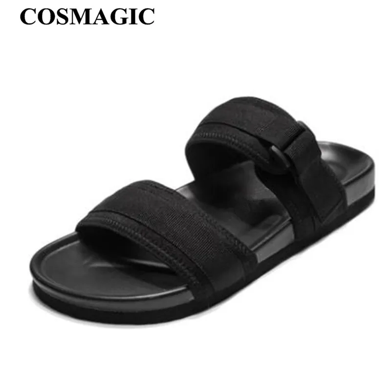 COSMAGIC/Новинка года; Летние черные женские пляжные шлепанцы; Повседневная обувь для улицы; Быстрый крючок для сушки белья; дизайнерские шлепанцы