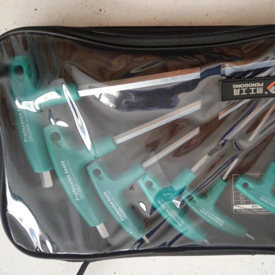 

iTECHOR 6PCS Tools Durable T-handle Hex Key Wrench Kit Repair Maintenance Hand Tool Set - Blue-green Handle For Teenager Hot Hot