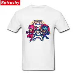 Личность футболка Самурай пиццы кошки Мужская Мода Стиль топы, футболки с круглым вырезом короткий рукав белый шею футболка