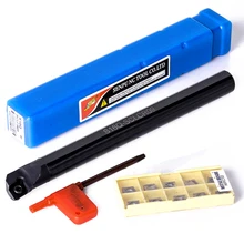 Lathe Turning Tool Boring Bar Carbide Milling Cutter Set Machine Lathe Boring Bar Holder Kit with 10pcs CCMT09T3 Blades Inserts Lathe Turning Tool Boring Bar Carbide Milling Cutter Set Machine Lathe Boring Bar Holder Kit with 10pcs CCMT09T3 Blades Inserts