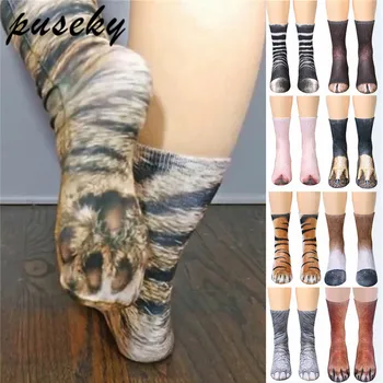 

Women Kids Socks 3D Print Dinosaur Tiger Fantastic Anilam Paw Socks 13 Patterns Women Kawaii Cute Casual Popular Ankle Man