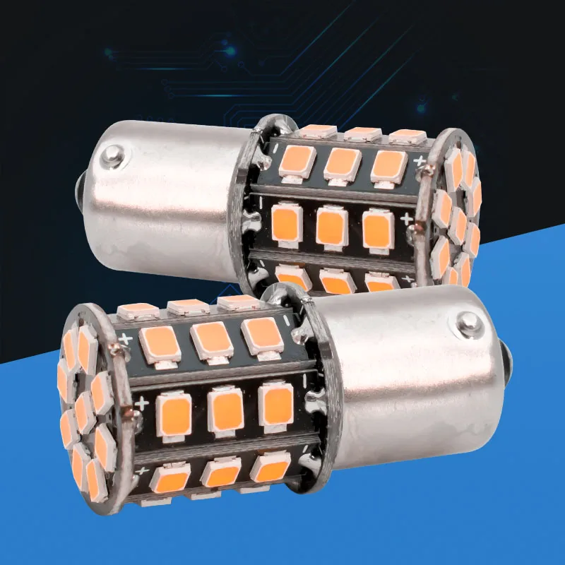 2 шт. PY21W 7507 BAU15S 1156PY 150 градусов 33 LED 2835 SMD Авто Задний сигнал поворота фонарь