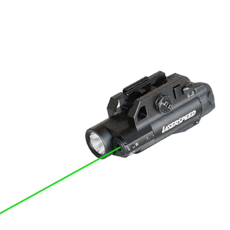 Drop shipping Fast activation self defense weapon green laser pointer and LED tactical flashlight
