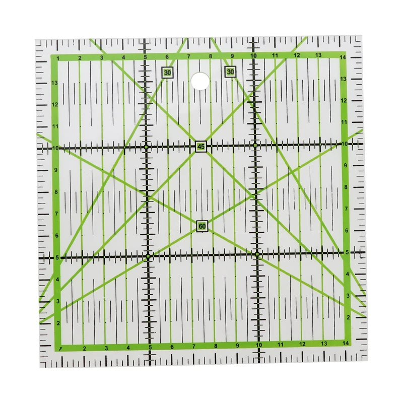 

15*15 cm Transparent Quilting Sewing Patchwork Ruler Home Art Cutting Tool Tailor Craft DIY Sewing Measuring Stationary