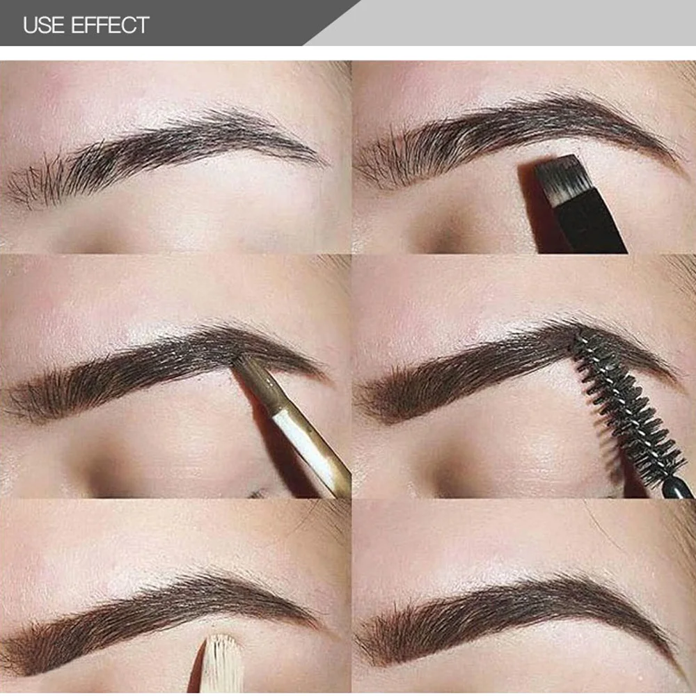 1 Set Eyebrow Cream And Brush Set Waterproof Long-lasting Eye Brow Makeup 24 Hours No Fade Semi-permanent Eyebrow Enhancer