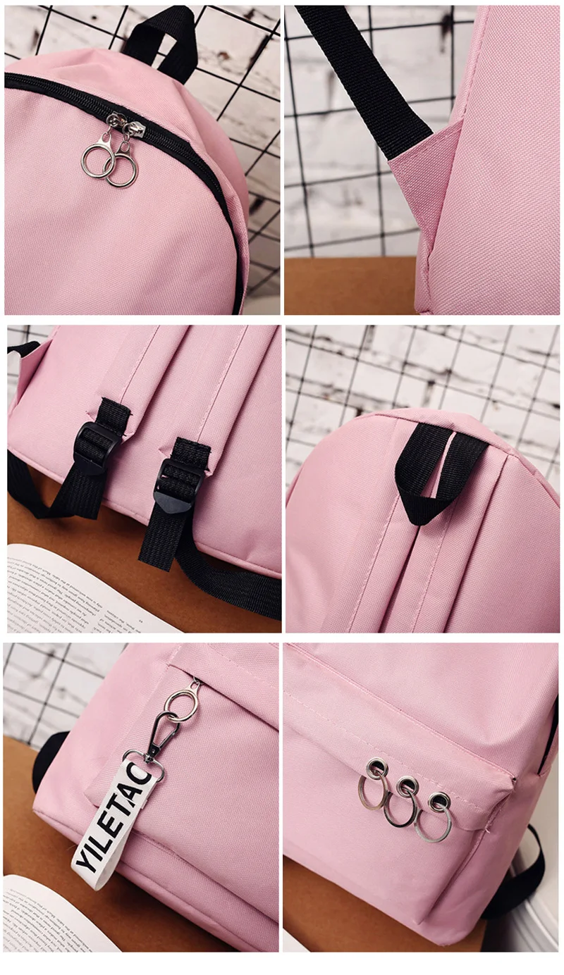 Kpop Women Backpack School Bags For Teenage Girls Fashion Canvas Print Rucksack Travel Bags Shoulder Laptop Backpacks 1