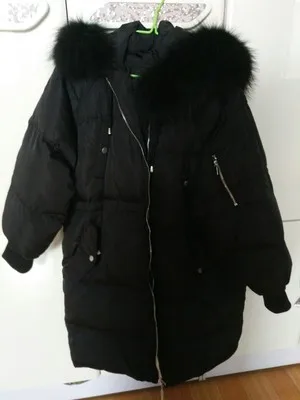 Зимняя куртка женская парка воротник из натурального меха толстые теплые пуховики размера плюс пуховое пальто женское повседневное Свободное пальто с капюшоном Y595