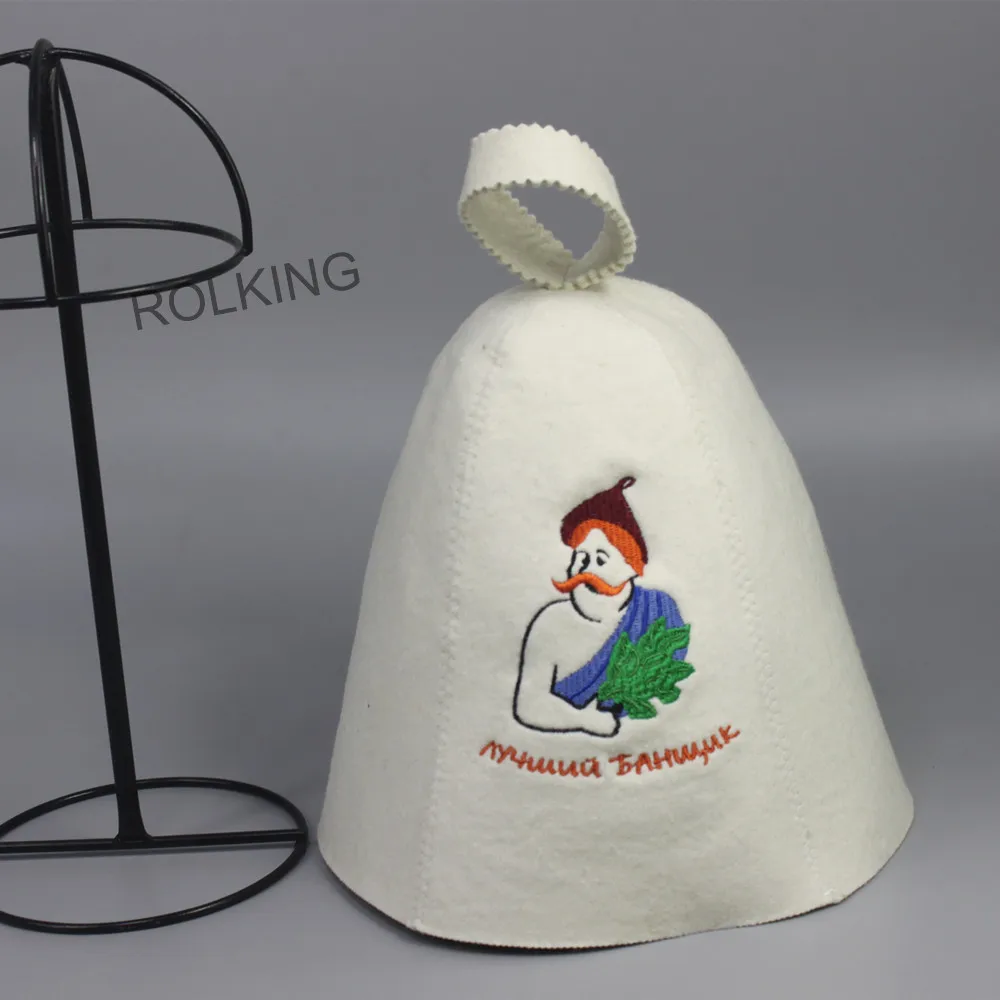 Hat for sauna  Russian Banya Bath house  cap white...