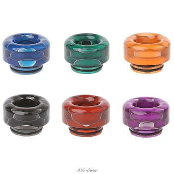 

810 Drip Tip Snakeskin Short Epoxy Resin Mouthpiece For RBA/RDA Atomizer Tank