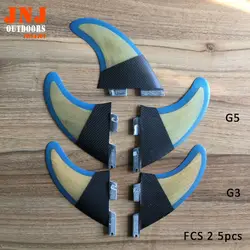 5 шт. FCS II плавники G5 + G3 изготовлен из углеродистой и бамбука для серфинга 002 Размер 3 шт-M + 2pcs-s