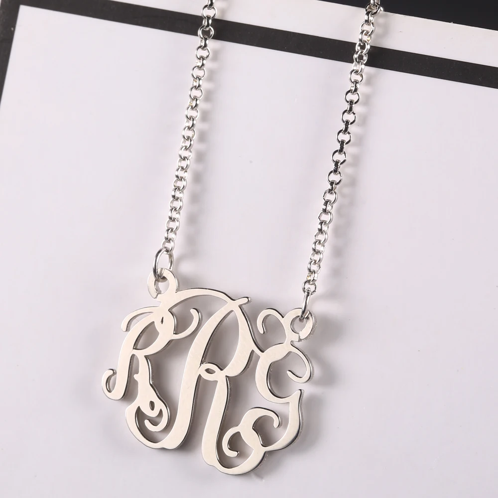 Silver Personalized Name Necklace Women Necklaces & Pendants 925 Sterling Silver Custom Name Necklace Jewelry Gift Dropshipping  (3)