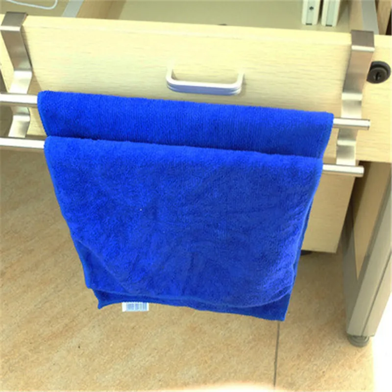 

Stainless Steel Towel Rack Hanging Holder Organizer Bathroom Kitchen Wall-mounted Towel Polished Rack Holder Hardware Accessory