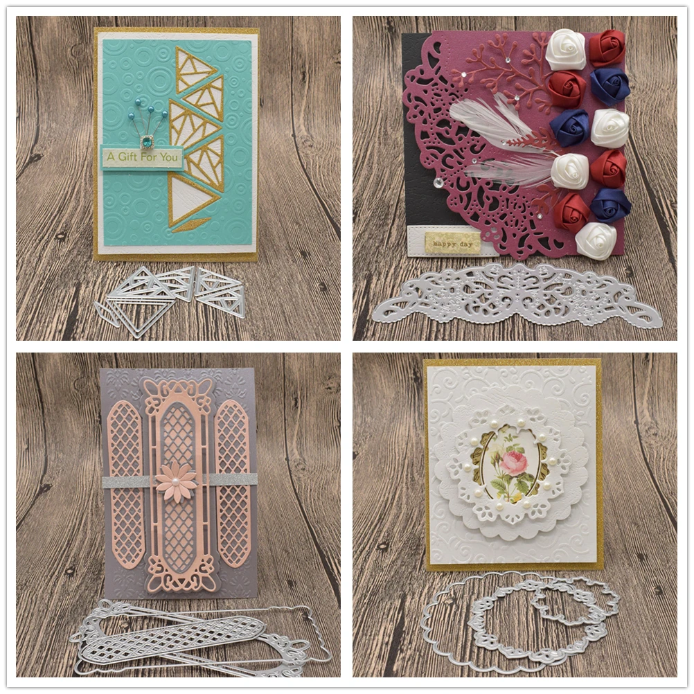

Circle Flower Lace Frame Metal Cutting Dies Animal Die Cut for Scrapbooking Card Album Decoration Card making Supplies