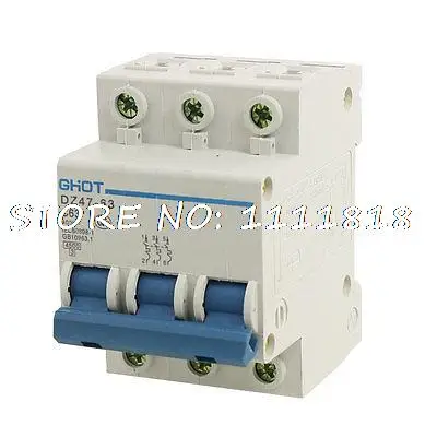 

63A 3P Electrical Overload Proetction Mini Circuit Breaker DZ47-63