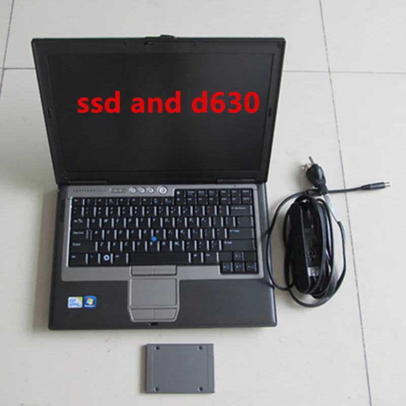 Mb star diagnosis c5 с новейшим программным обеспечением v2019.05 ssd 240 ГБ win7 с d630 для dell б/у ноутбука готов к работе - Цвет: Белый