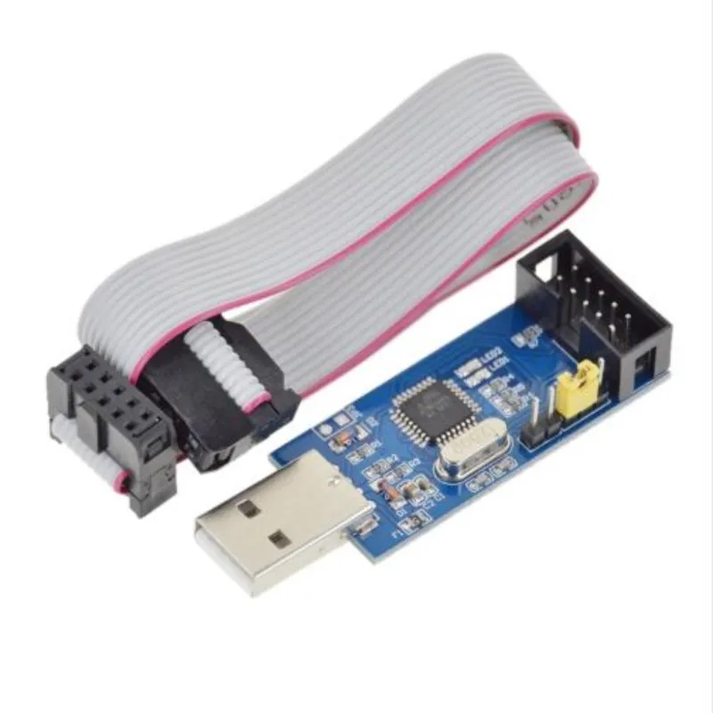 

ISP download line / device USBasp USBISP 51 AVR microcontroller with self-recovery overcurrent protection support WIN7 64-bit