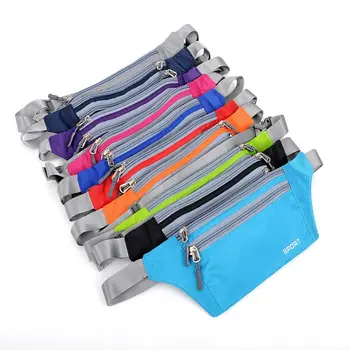 

Unisex Running Bum Bag Travel Handy Hiking Outdoor Sport Running Bag Fanny Pack Waist Belt Zip Pouch 10 Color Options