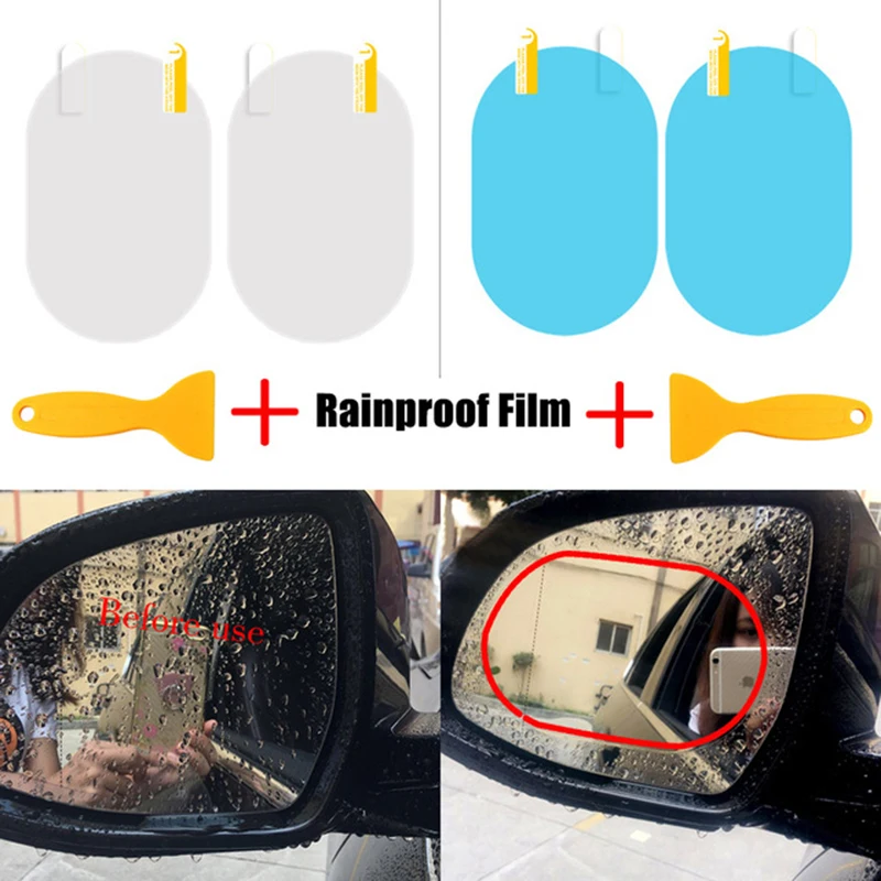 Universal Car Rearview Mirror Protective Film Anti Fog Film Car Mirror