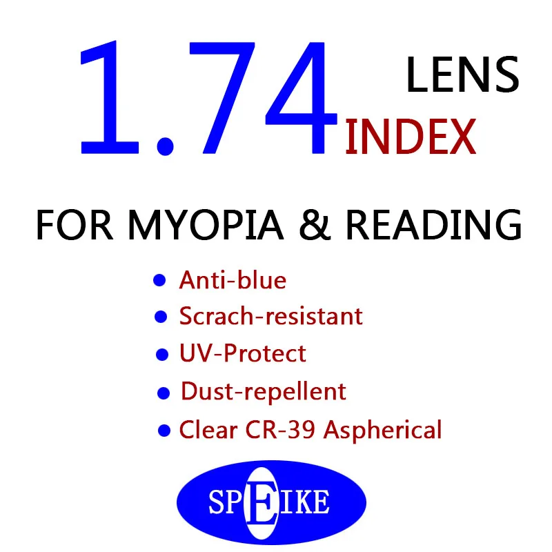 SPEIKO ацетатные ручной работы очки для чтения близорукости 1,74 анти-синие линзы BETSY 45 Ретро Маска круглые стильные винтажные очки - Цвет оправы: Prescription-1.74