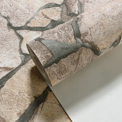 

3D simulation brick background wall paper modern non-woven brick wall paper Brick wall wallpaper home decoration
