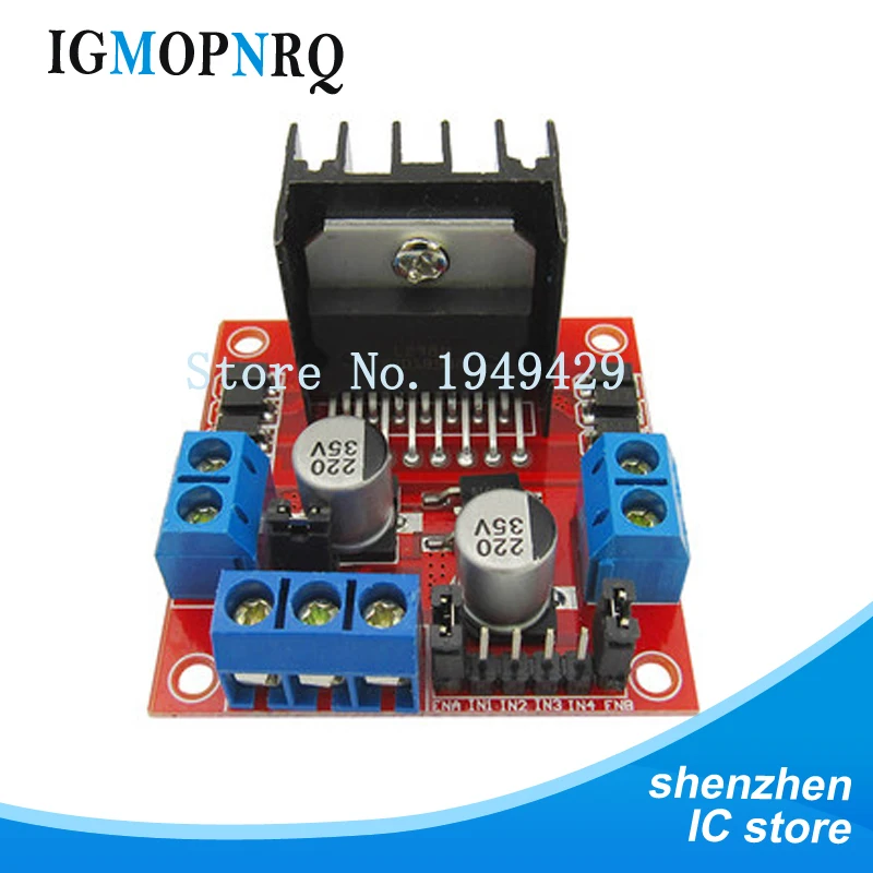 

1pcs New Dual H Bridge DC Stepper Motor Drive Controller Board Module L298N MOTOR DRIVER