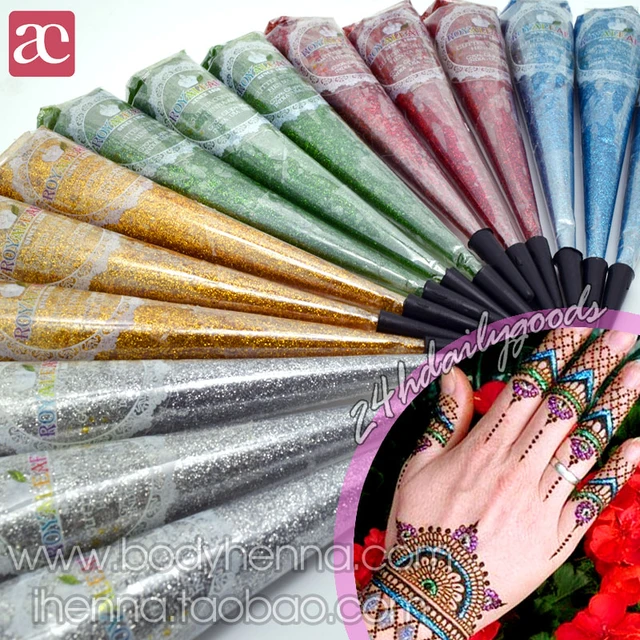 Top more than 68 glitter mehndi cones super hot seven.edu.vn