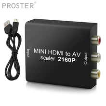 Портативный декодер hdmi-cvbs 2160P поддержка 4K x 2K с usb-кабелем Поддержка NTSC HDMI 1.4b к AV L/R стерео аудио сигналы