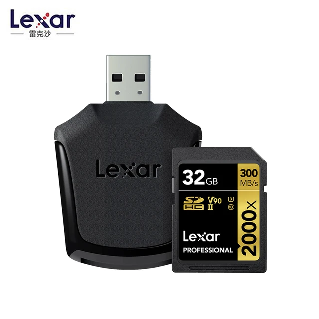 Cheap Original Lexar 300MB/s 64GB Memory SD Card 32gb 128GB 2000x SDXC UHS-II U3 Flash Hight speed Card For 3D 4K Digital DSLR Camera Cheap Original Lexar 300MB/s 64GB Memory SD Card 32gb 128GB 2000x SDXC UHS-II U3 Flash Hight speed Card For 3D 4K Digital DSLR Camera