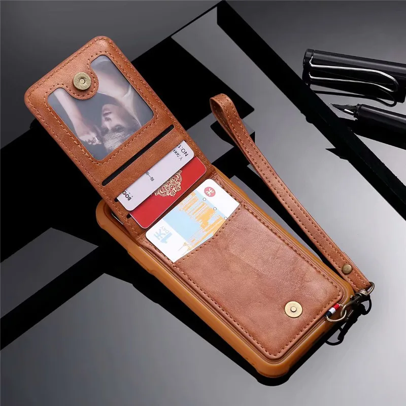 

Wallet Leather Case For iPhone 7 Plus X XS Max Card Anti-fall Frame Back Cover For iPhone XS XR 6 6s Plus 8 Plus Cases