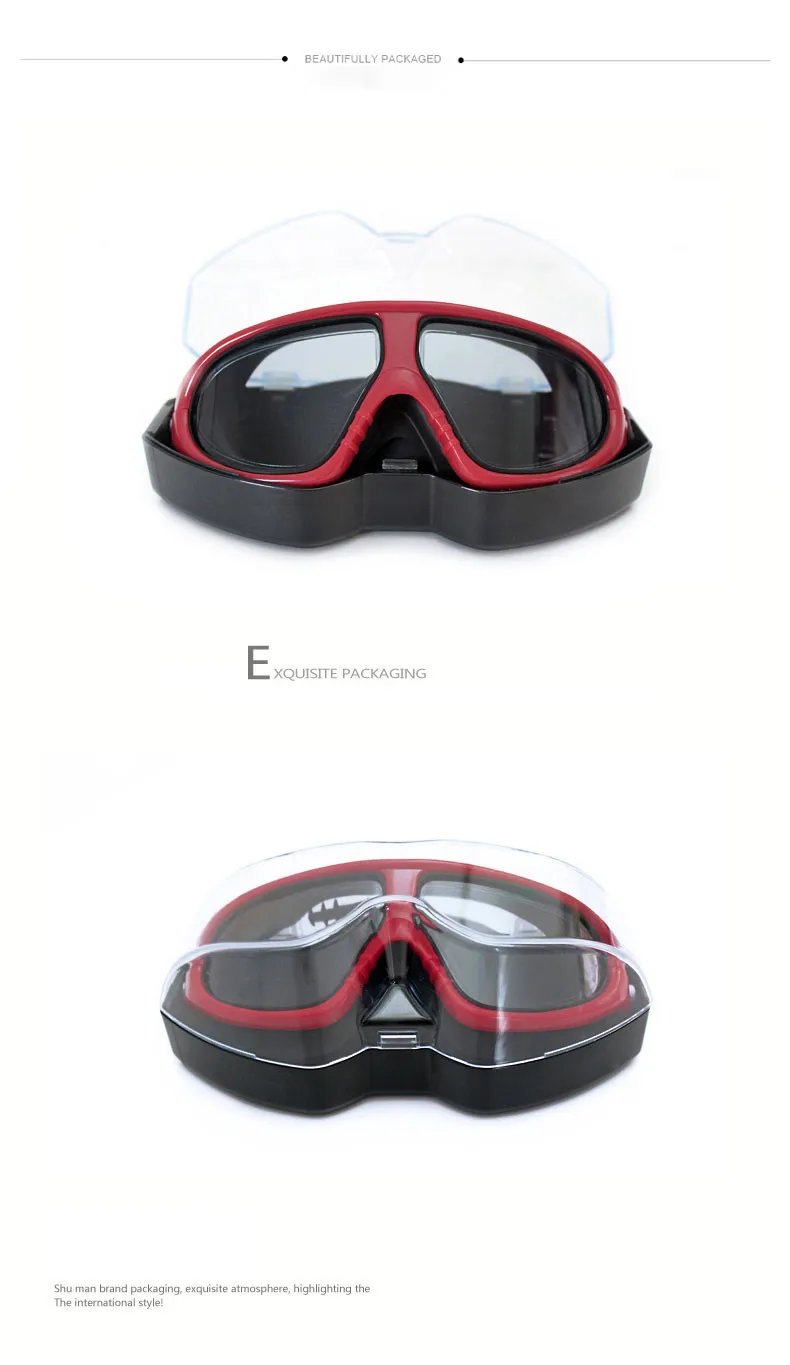 Профессиональный Анти-туман ультрафиолетового доказательство пять цветов плавательные очки мужские и женские общие Удобная новая плавать Очки