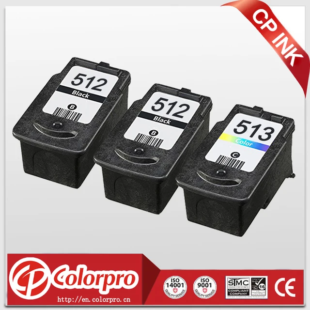 2*BK+1*Color PG512 CL513 Remanufactured ink cartridge for Canon PIXMA