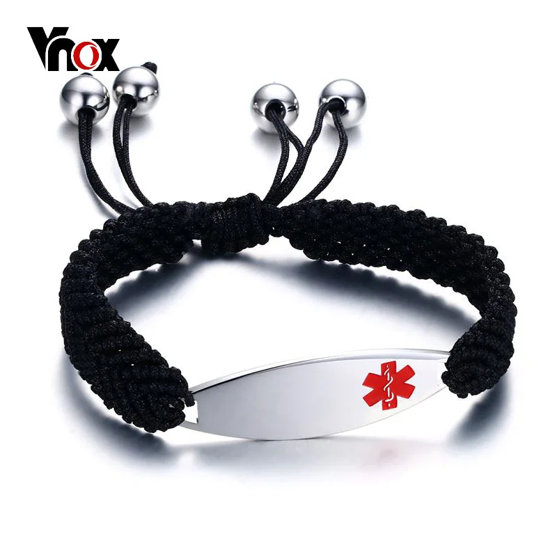 Vnox Free Engraving Medical Bracelets ID for Women ...